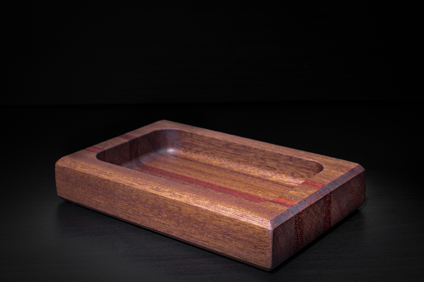 Sapele & Padauk Small Trinket Tray