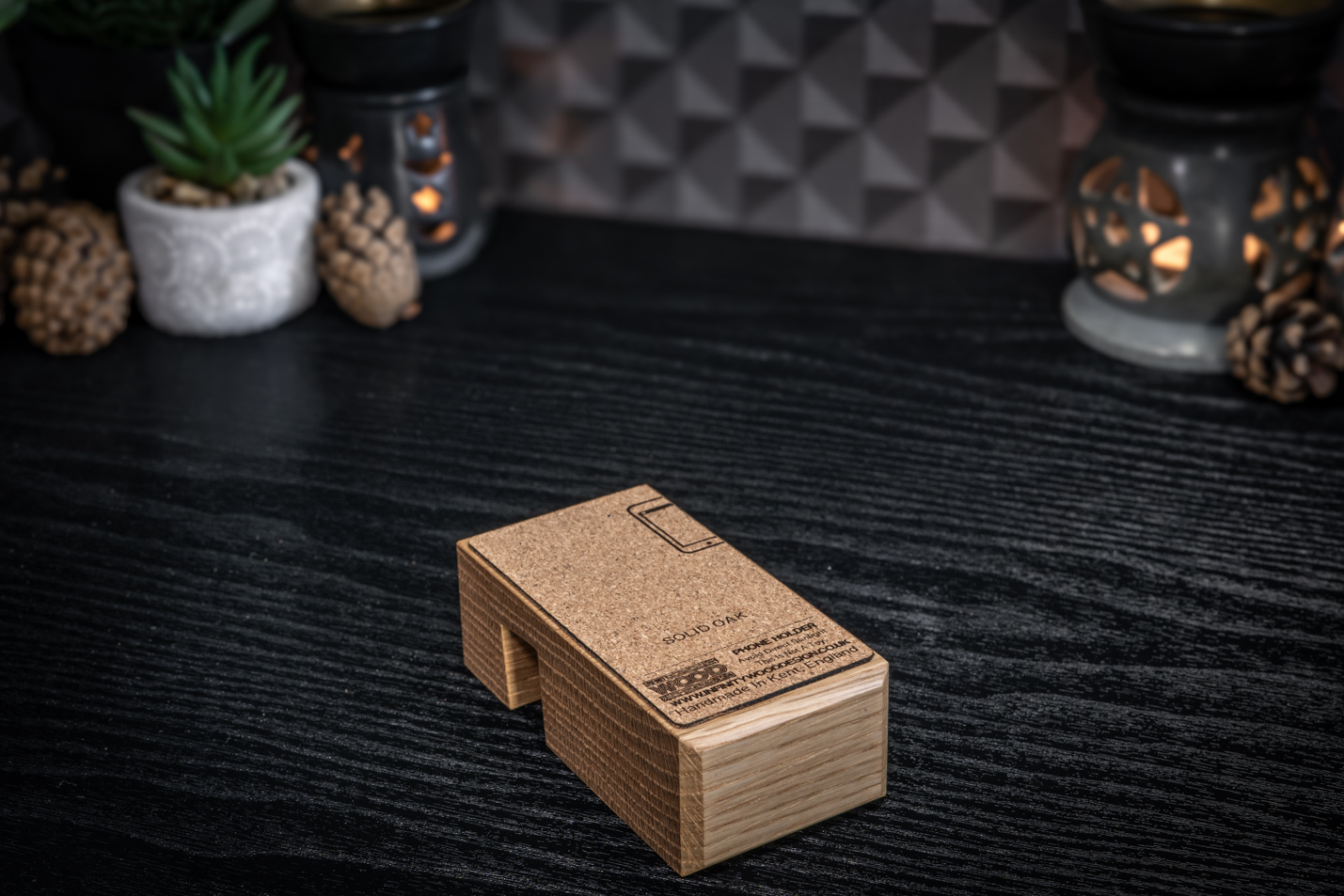 Oak Phone Stand