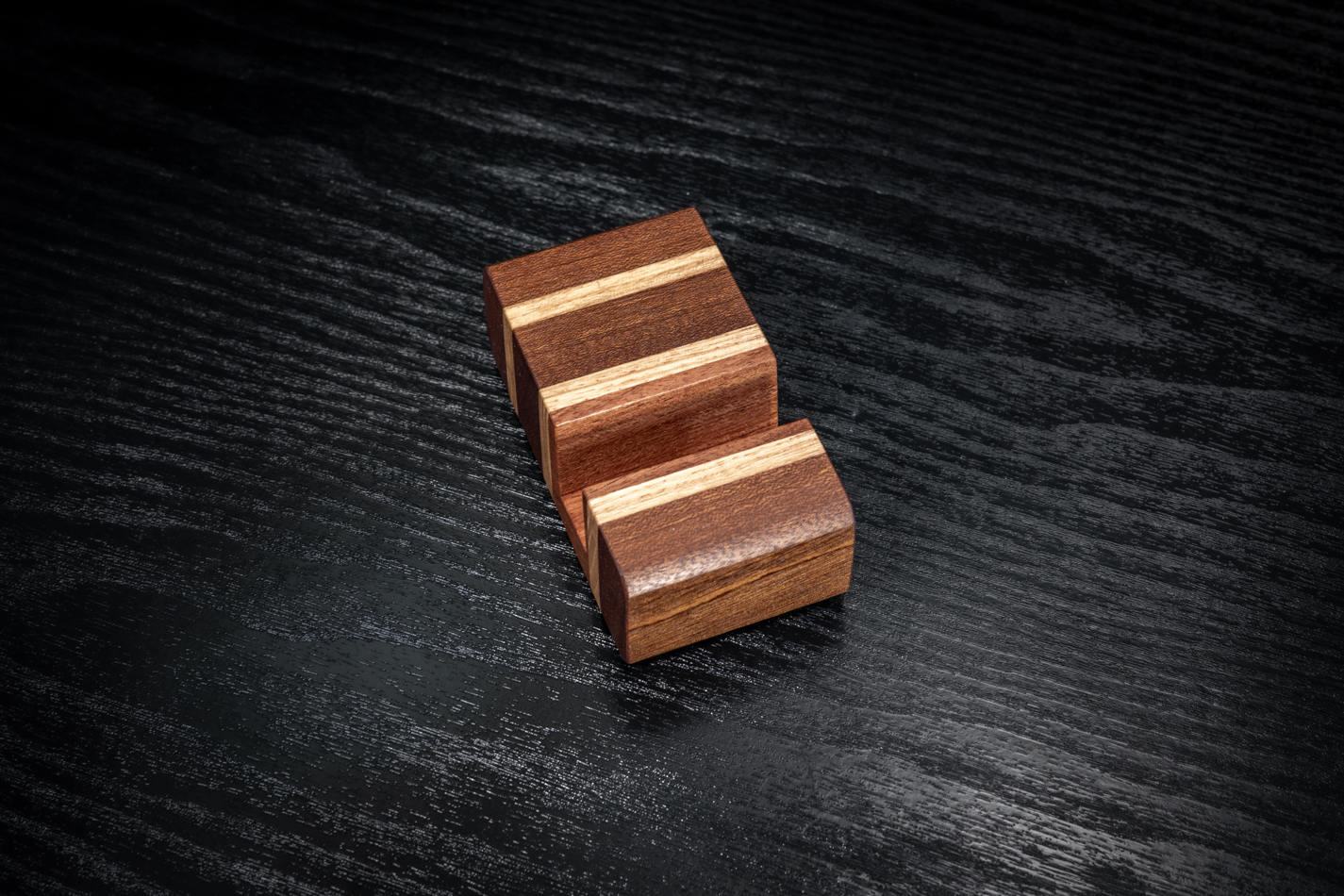 Sapele, Ash & Rosewood Phone Stand