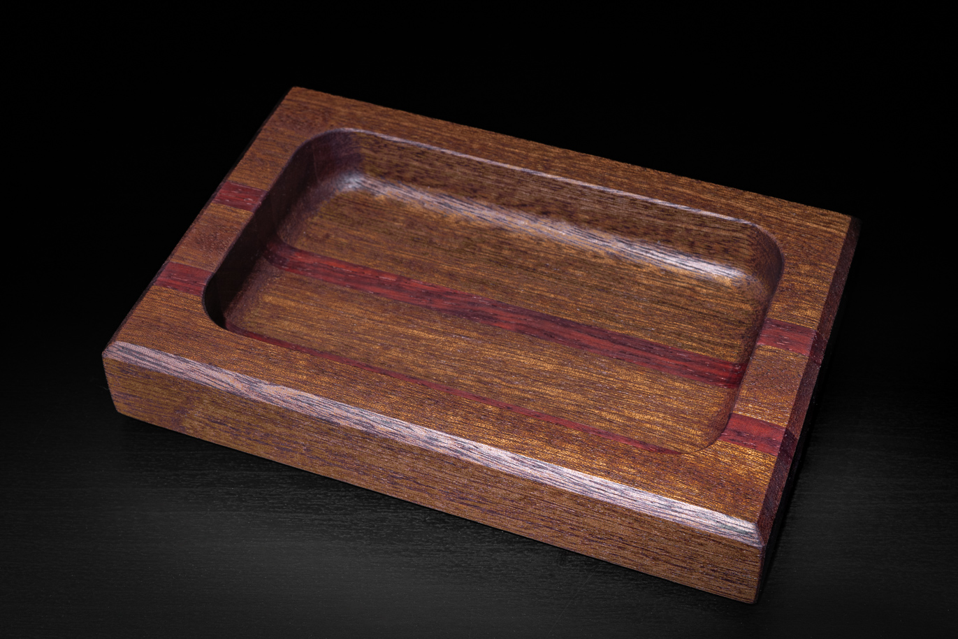Sapele & Padauk Small Trinket Tray