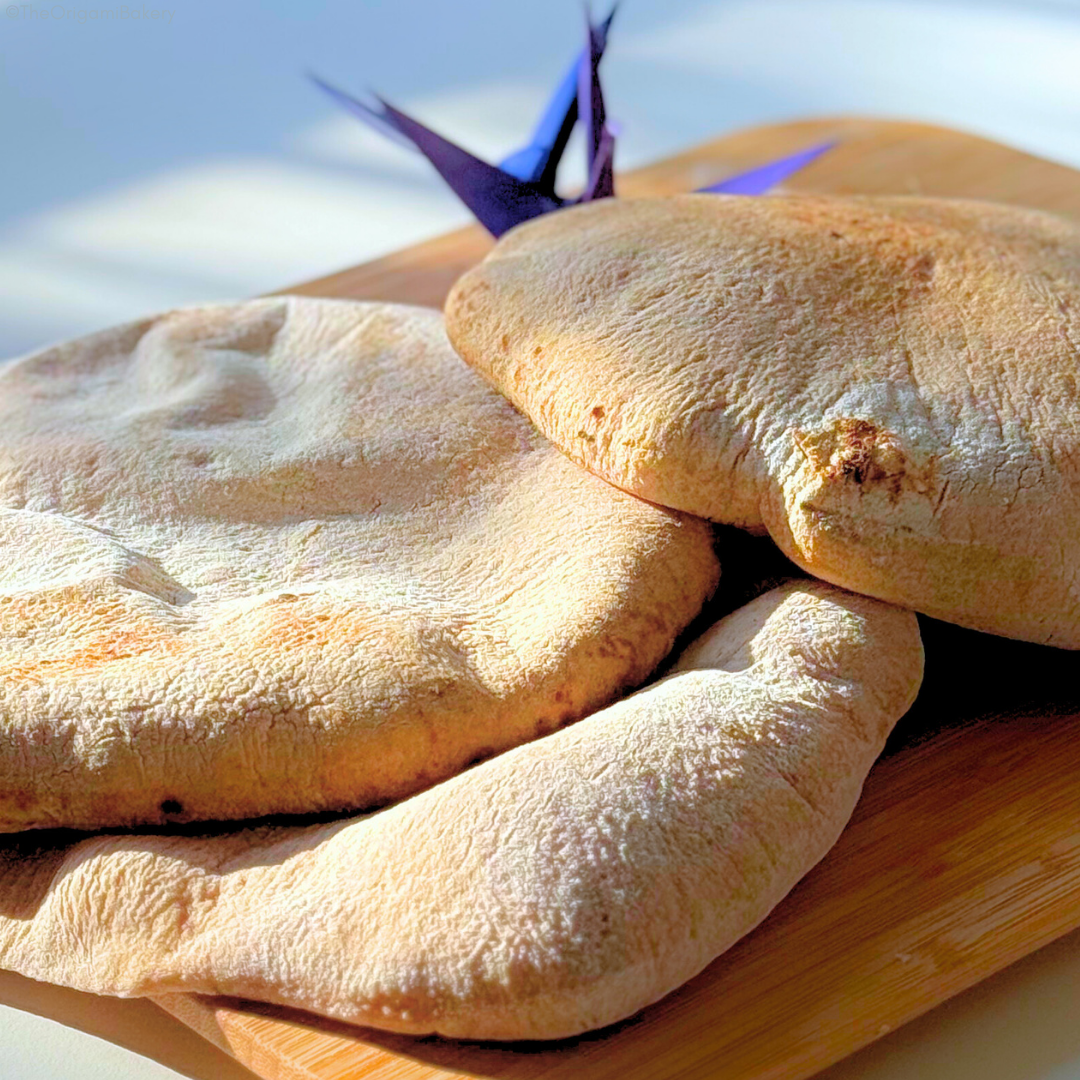 Organic Fire-Baked Whole Wheat Pitas