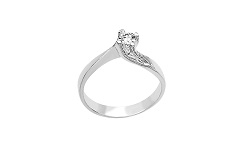 HZ0001225 Anillo de compromiso de plata