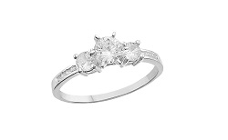 HZ0001925 Anillo de compromiso de diamantes