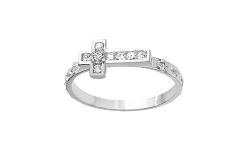 HZ0005325 Anillo de plata con cruz