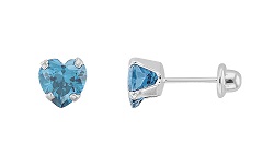HZ00017125 Aretes de plata con piedra azul