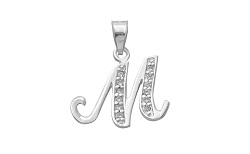HZ00041325 DIJE Colgante con letra 'M'