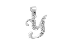 HZ00042225 Colgante de plata con letra Y