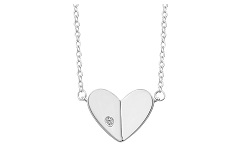 HZ00063125 Collar de plata con dije de corazón