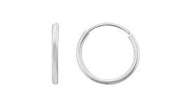 HZ00029225 Arracada aretes de aro de plata