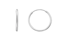 HZ00029225 Aretes de aro de plata