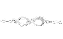 HZ00058112518CM Pulsera de Infinito Plata 925