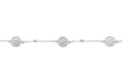 HZ0006022518CM Pulsera de plata 925 San. Benito