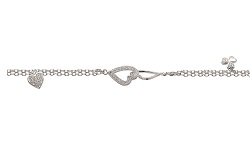 HZ00061325 18CM Pulsera de corazones