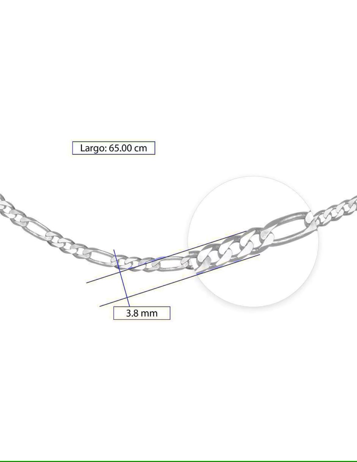 HZ00066325 55CM cadena de plata 925