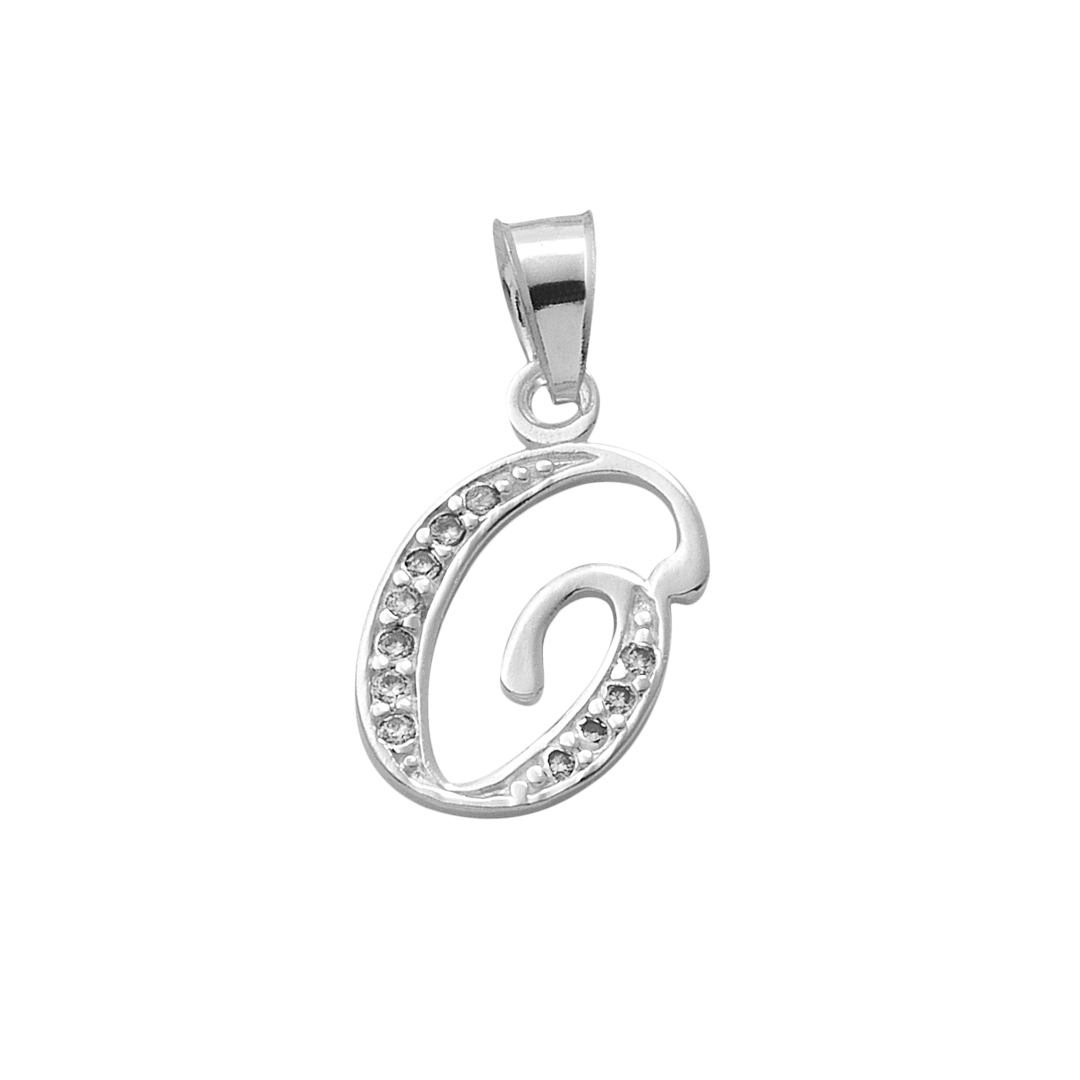 HZ00041525 Dije letra 'O' en plata