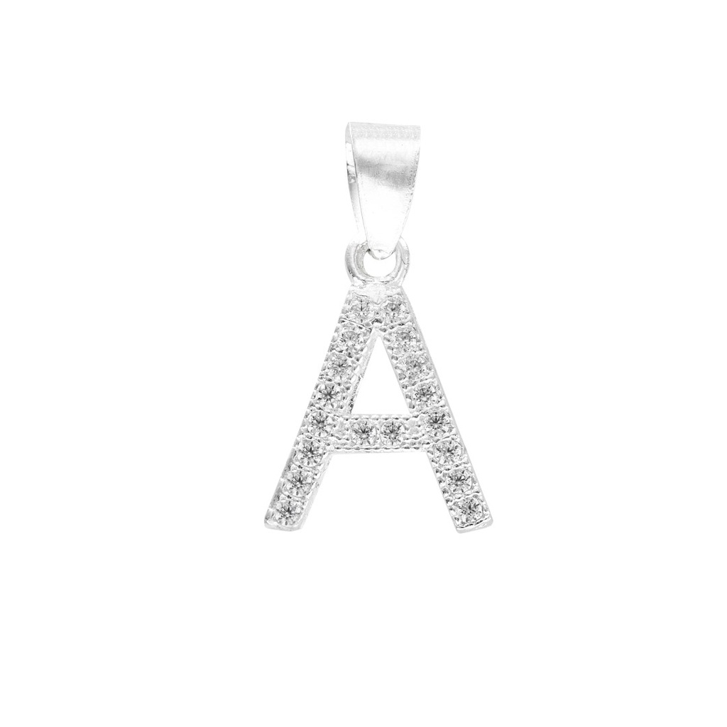 HZ00037825 Dije letra A en plata 1.5cm X 0.8 mm