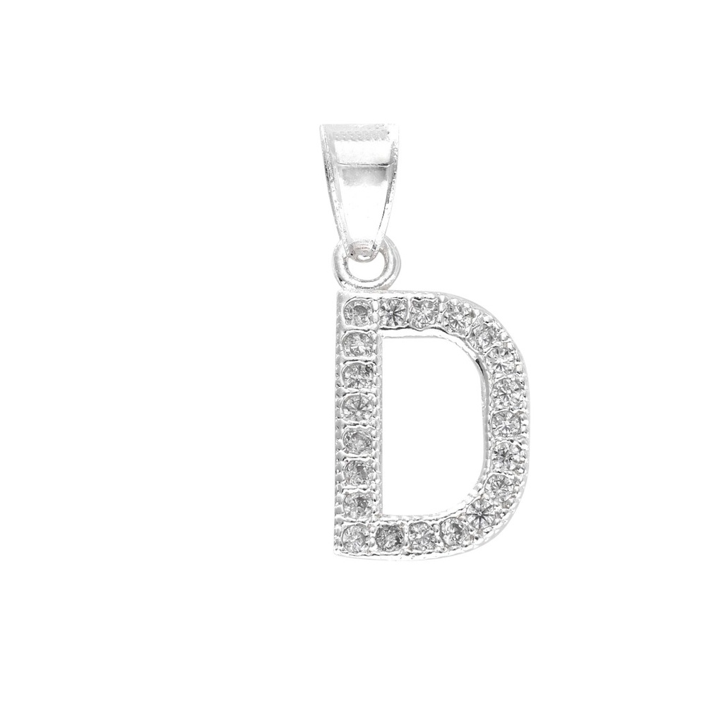 HZ00037825 Dije letra A en plata 1.5cm X 0.8 mm