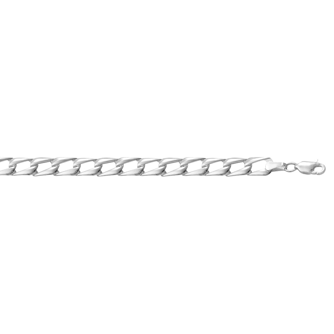HZ0005792518CM Pulsera de plata tipo eslabón troquelada