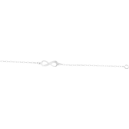 HZ0005812518CM Pulsera de plata con símbolo de infinito