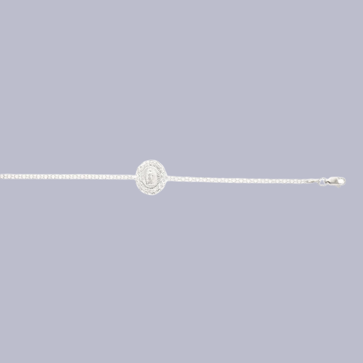 HZ0005912518CM Pulsera de plata con dije ovalado