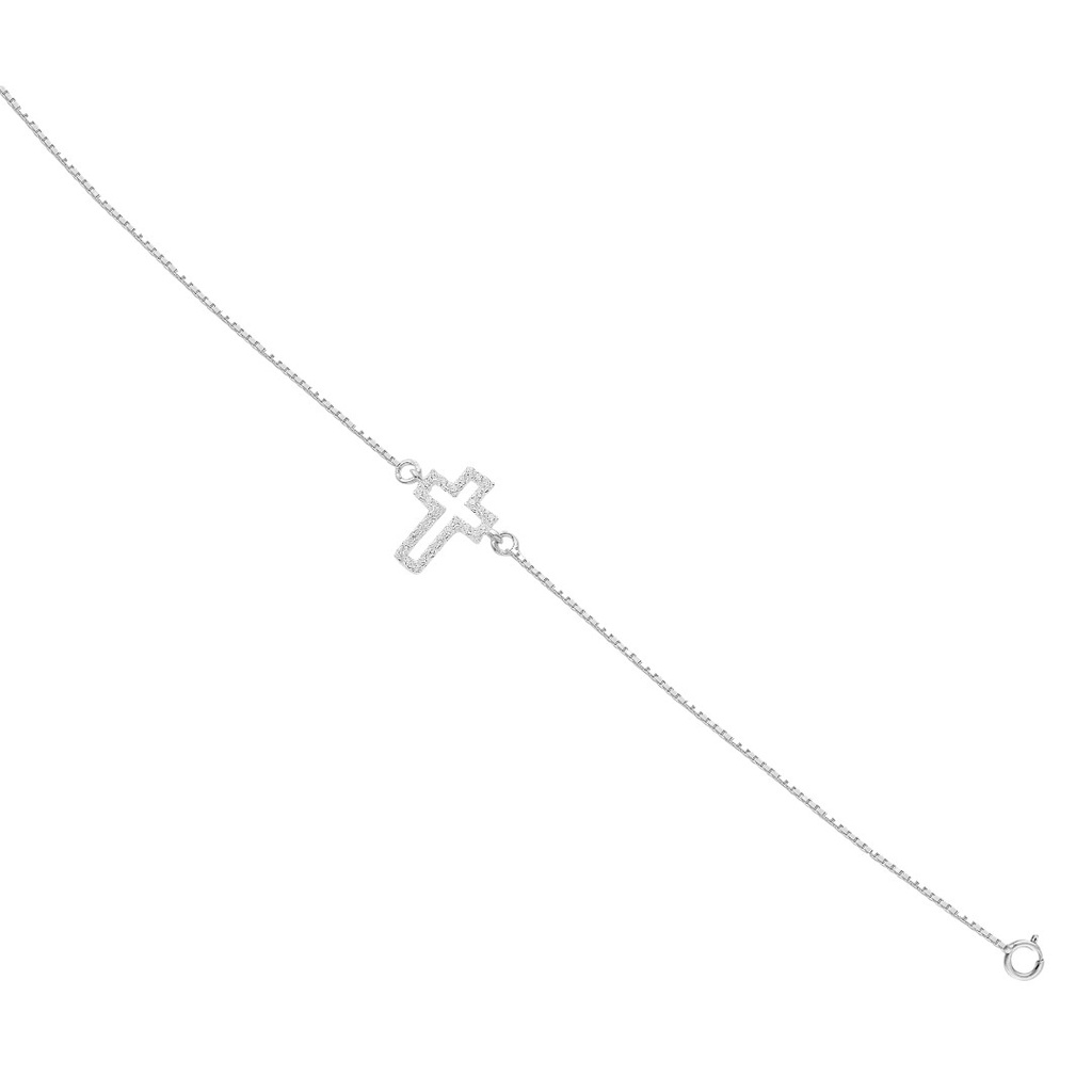 HZ0006052518CM Pulsera de plata 925 con crucifijo