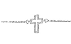 HZ0006052518CM Pulsera de plata con cruz