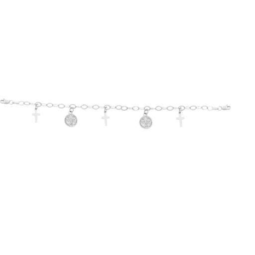 HZ0006002518CM Pulsera de plata con dijes