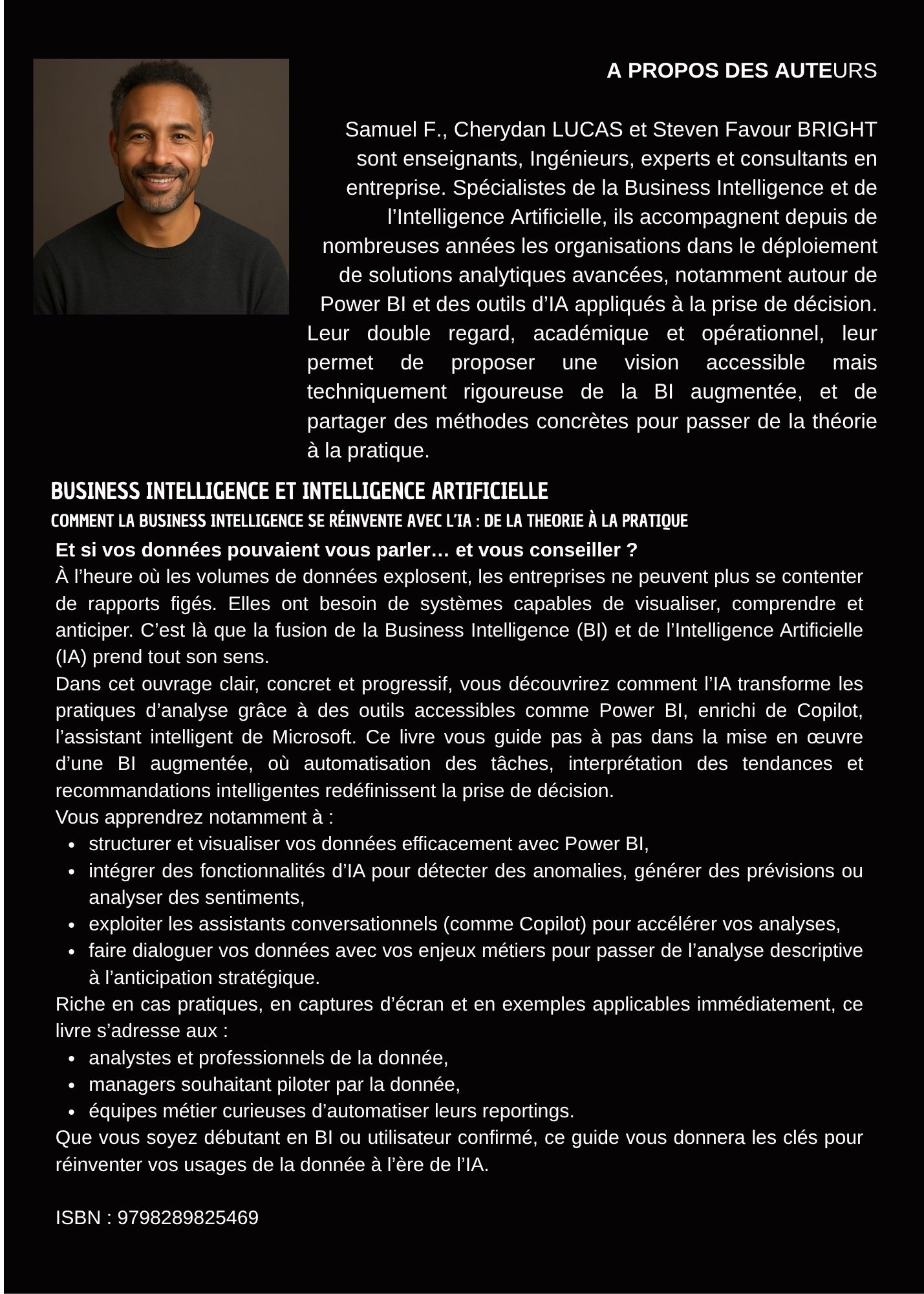 (Version ebook) Business Intelligence et Intelligence Artificielle - Réinventer l’analyse des données avec Power BI, Copilot et l’IA générative