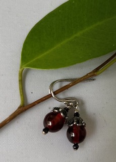 Natural dark Amber  Drop Earrings