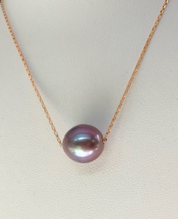 Lustrous Lavender Edison pearl necklace