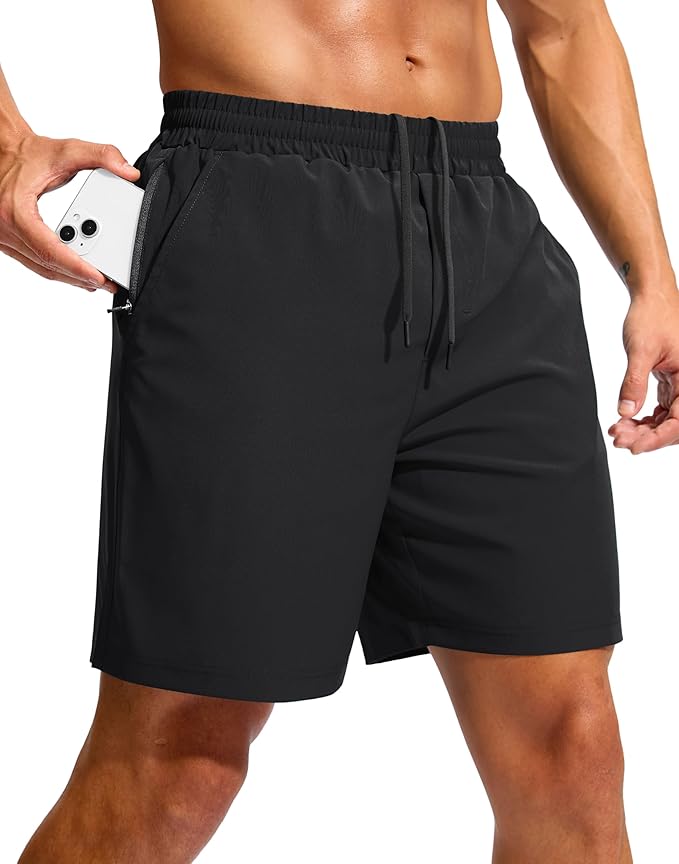 Men's Black Athletic Shorts