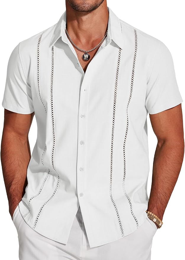 Men's Short Sleeve Button-Up Shirt