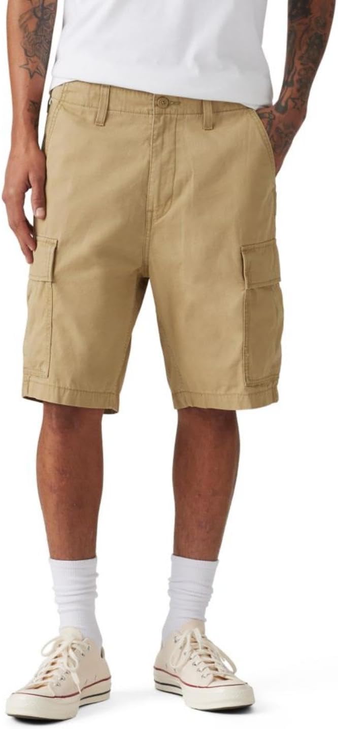 Men's Khaki Cargo Shorts