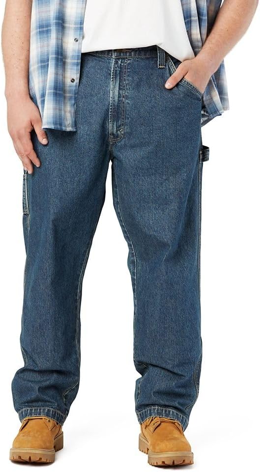 Men's Loose Fit Blue Jeans