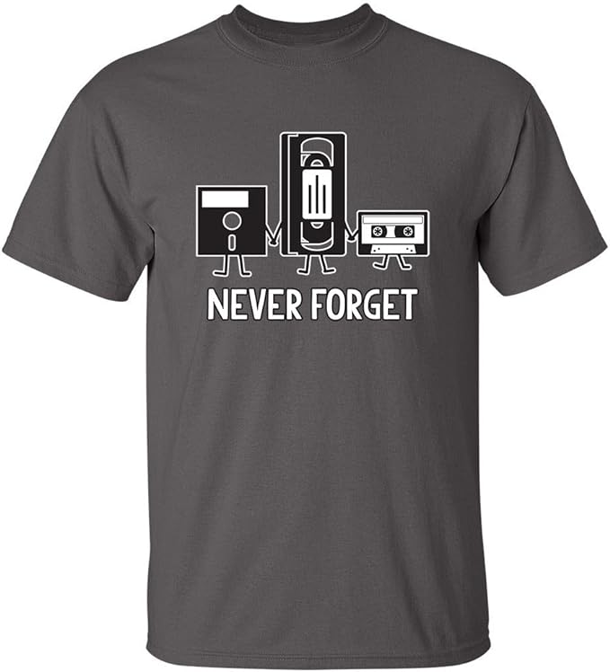 Never Forget Retro Tech T-Shirt