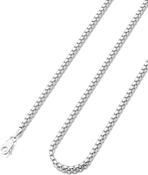Silver Box Chain Necklace