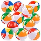 JOYIN Rainbow Beach Balls(12 Pack)