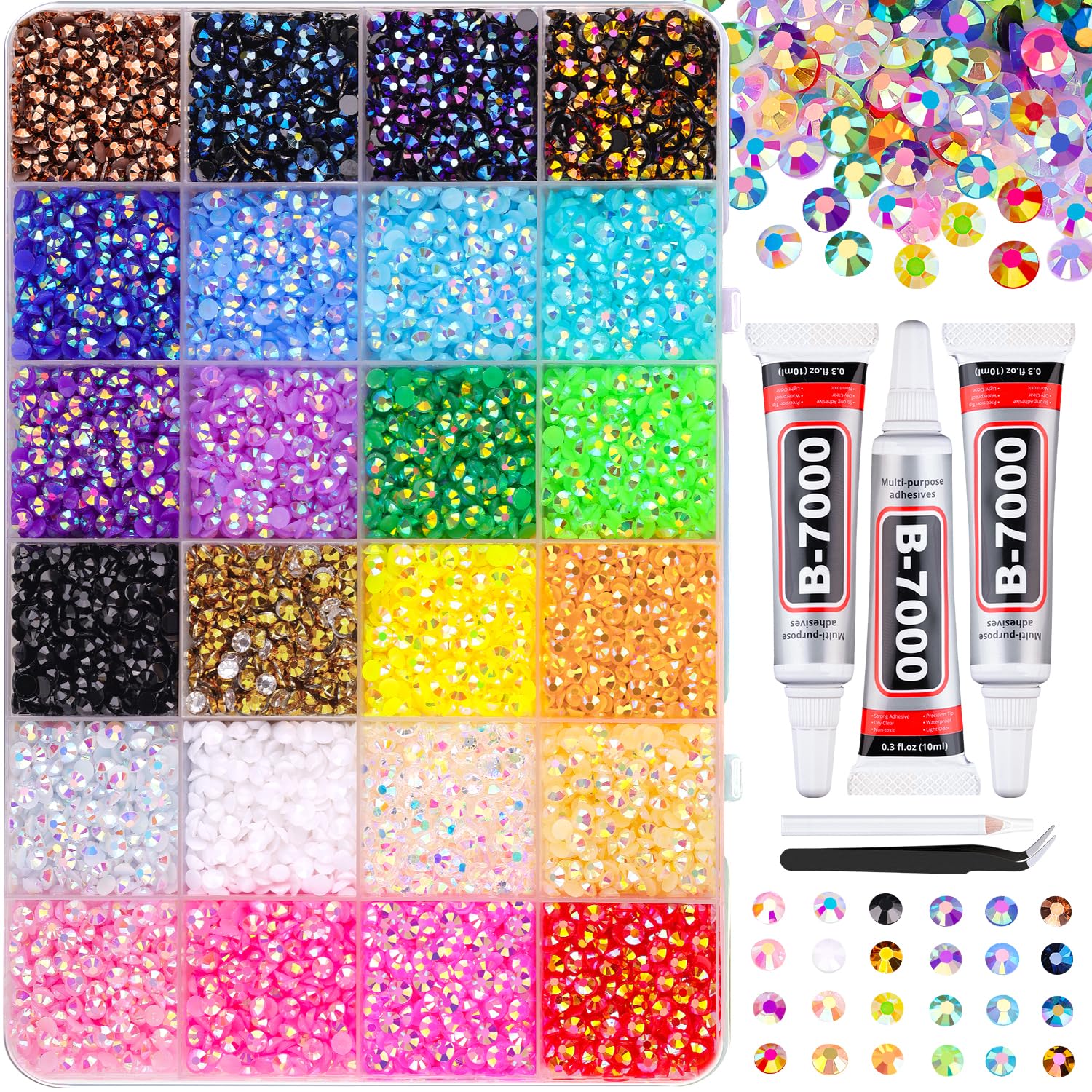 Multicolor Rhinestone Kit 3mm