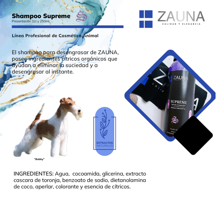 Shampoo Supreme 1LT ZAUNA