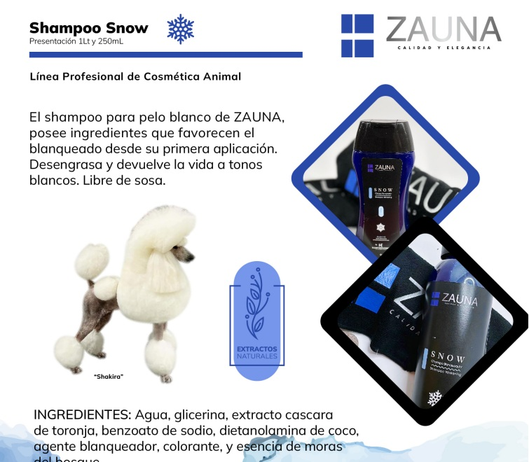 Shampoo Snow 1LT ZAUNA