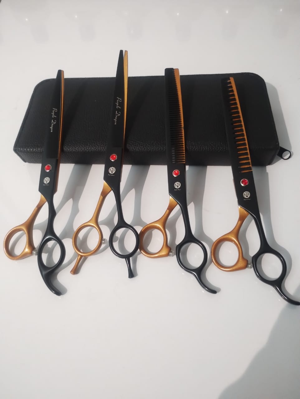 Juego de tijeras de peluquería profesional