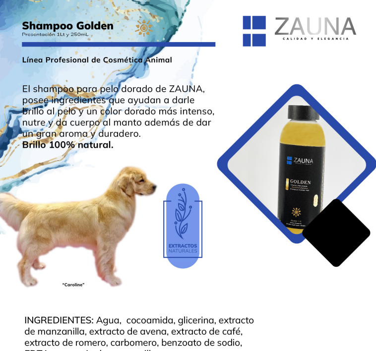 SHAMPOO GOLDEN 1LT ZAUNA