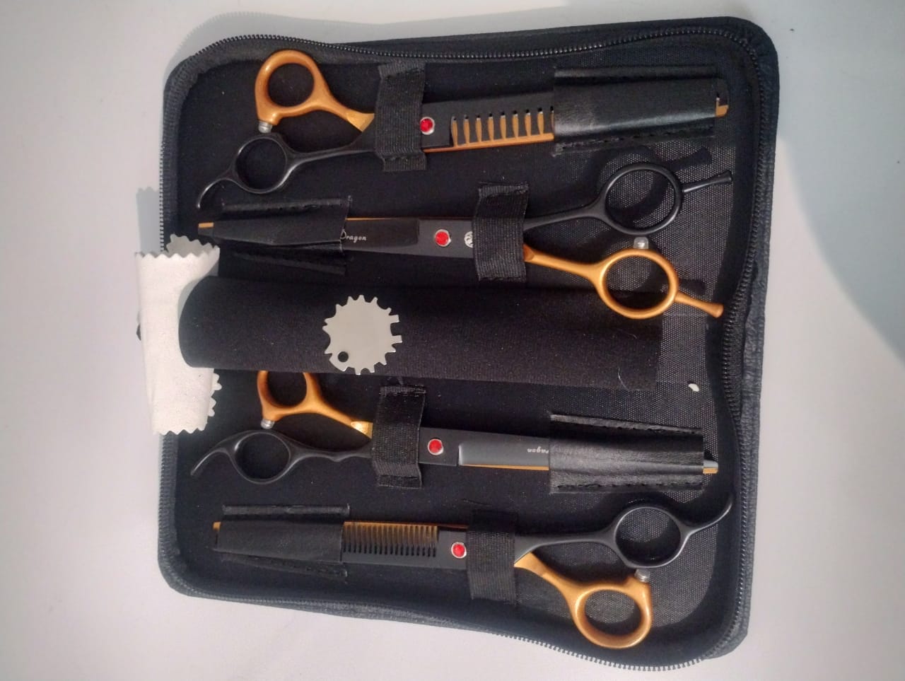 Juego de tijeras de peluquería profesional