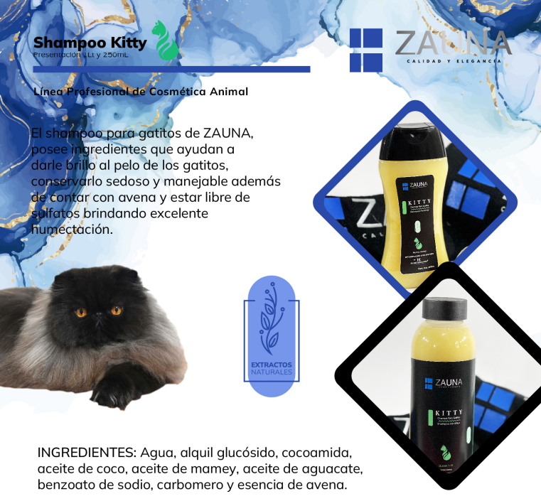 SHAMPOO KITTY 1LT ZAUNA