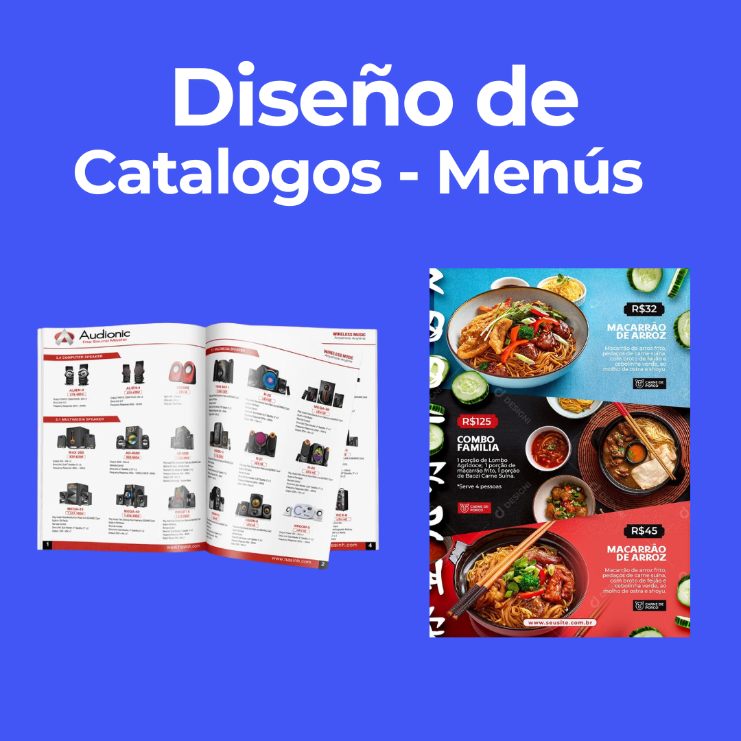 Diseño de catalagos y menús 