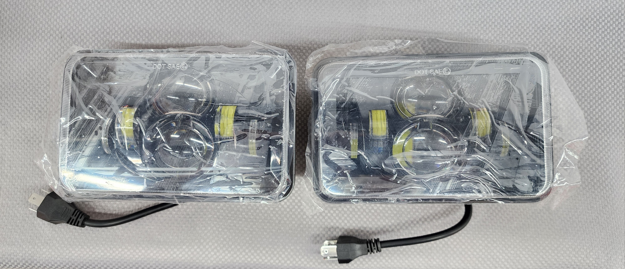 4 LED 4x6 Headlights for Freightliner, Kenworth, Peterbilt
