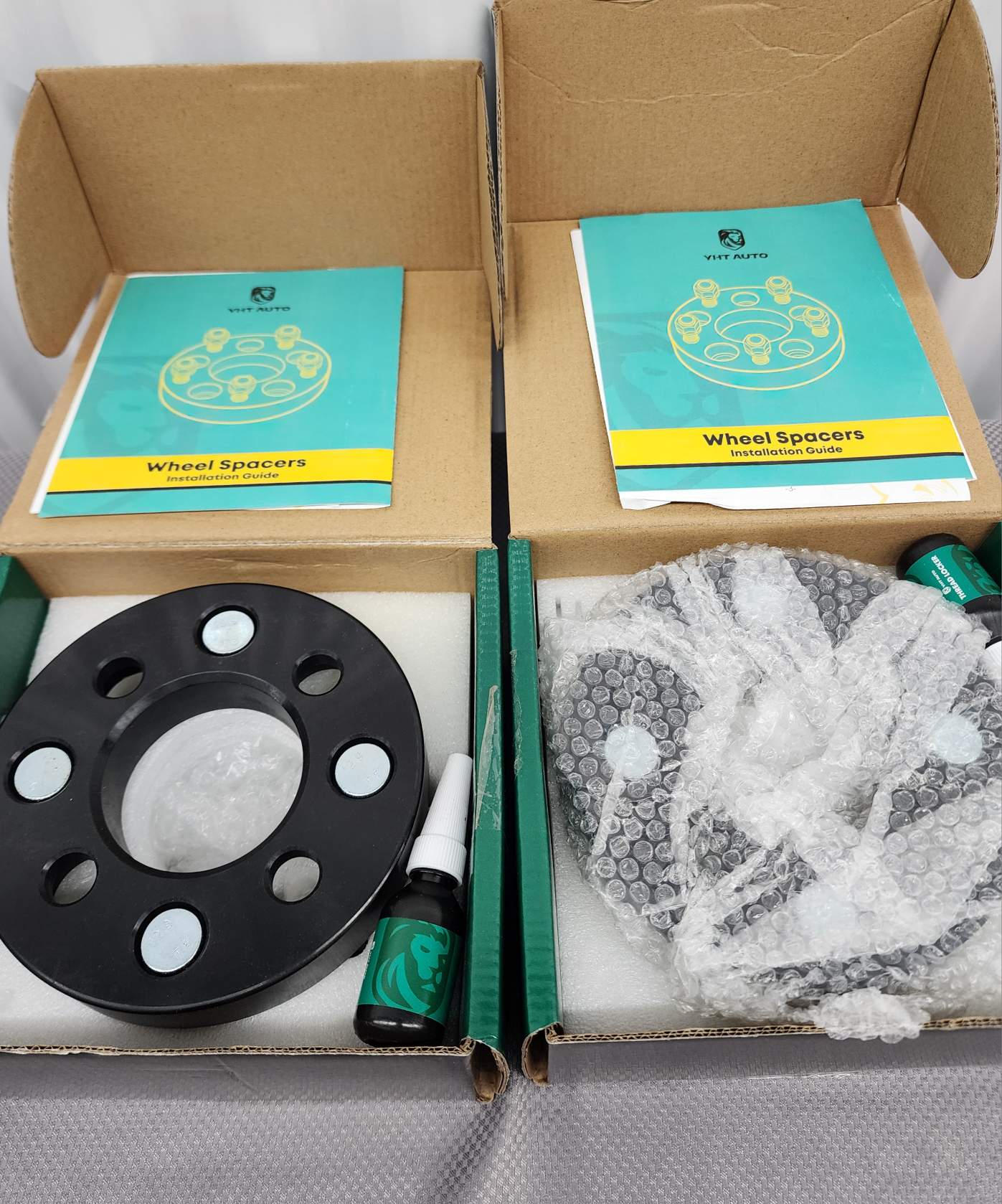 Set of 4 YHT 1" Wheel Spacers 4x100-4x108 67.1mm 12x1.5"