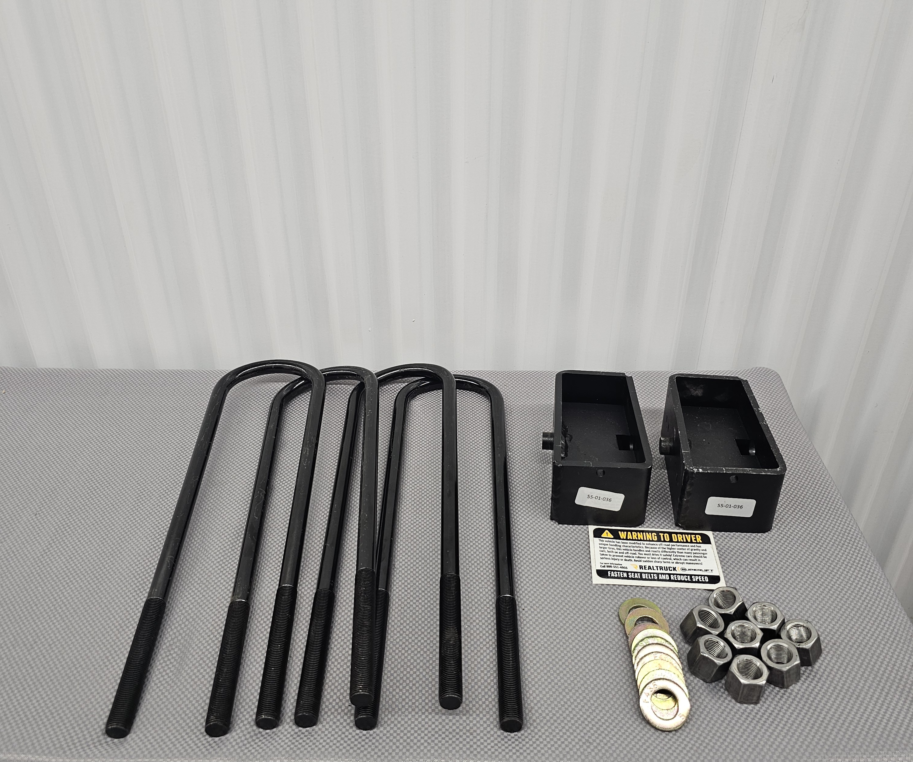Heavy Duty Truck Suspension Lift Blocks w/ U-Bolts