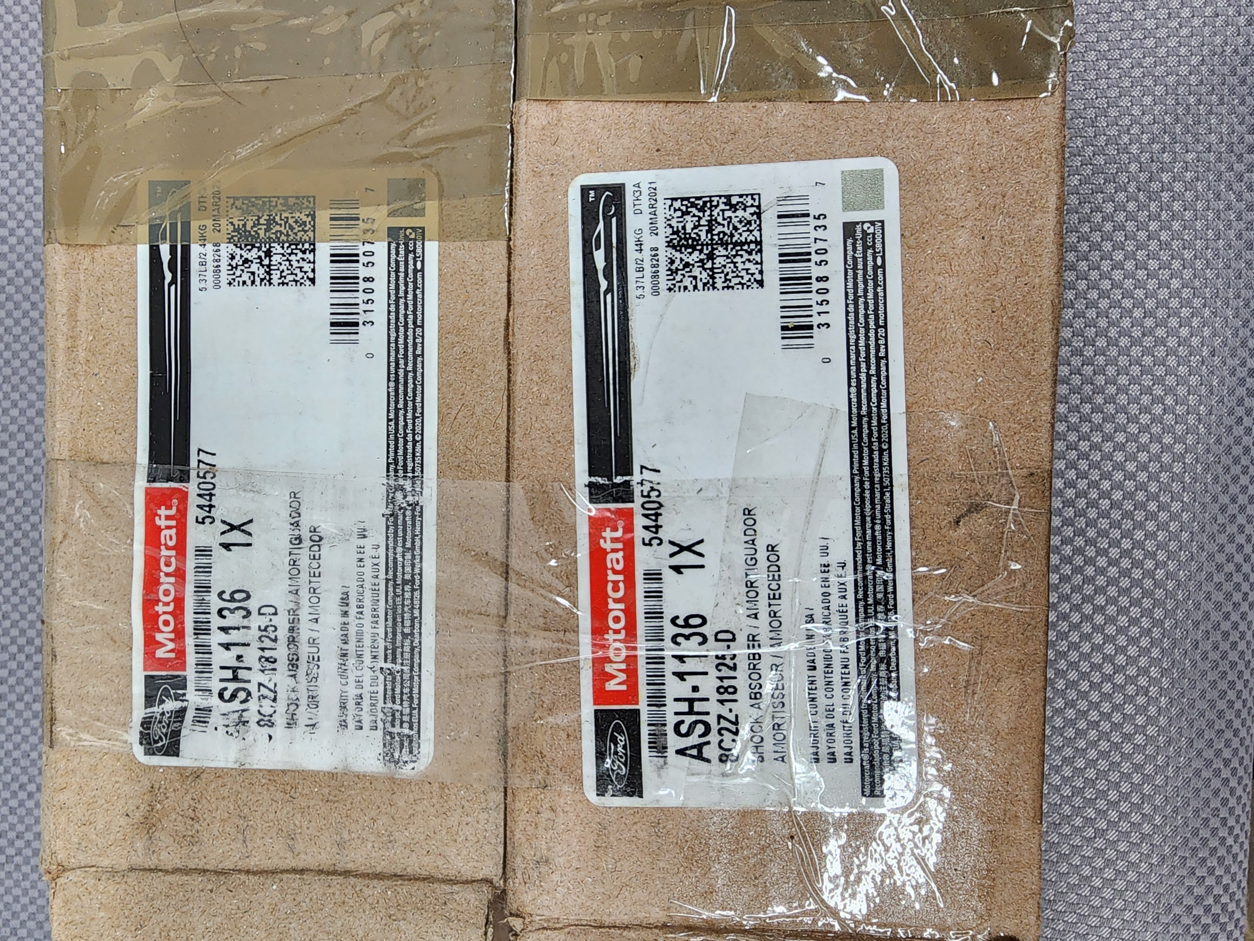 Ford E-350 Motorcraft Shock Absorbers 2008 to 2010
