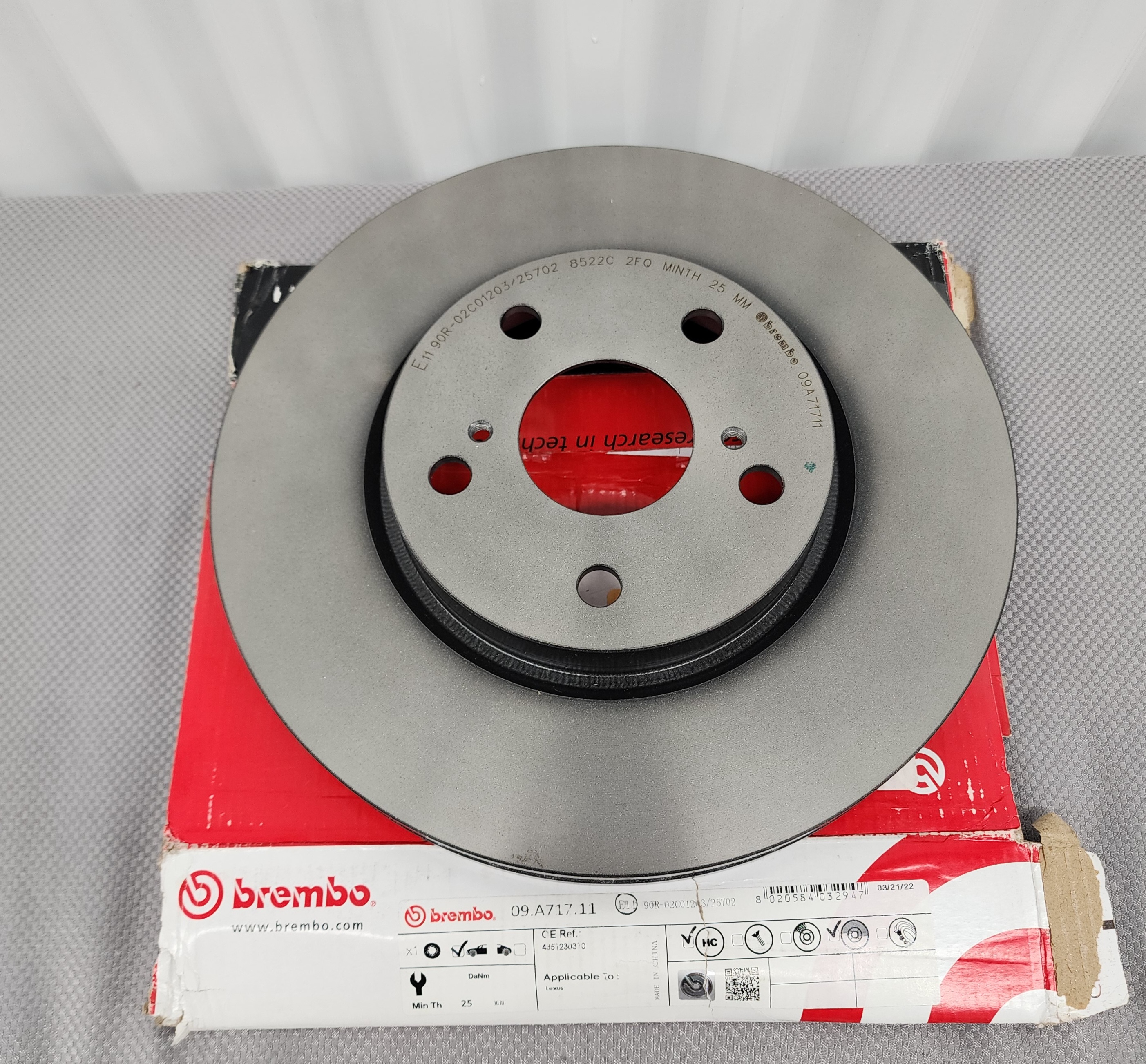 LEXUS IS250 Front Brake Rotor 2006 to 2015